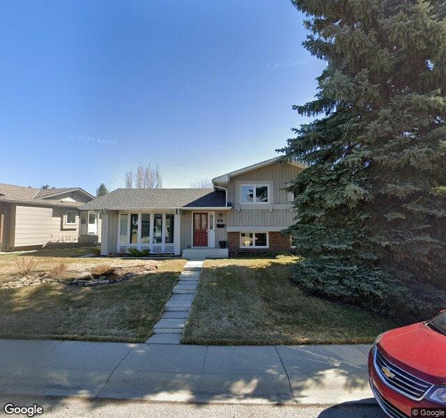 Street view of 128 Parkview Way SE, Calgary