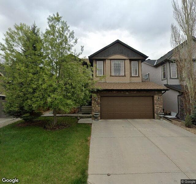 Street view of 55 Evergreen Avenue SW, Calgary