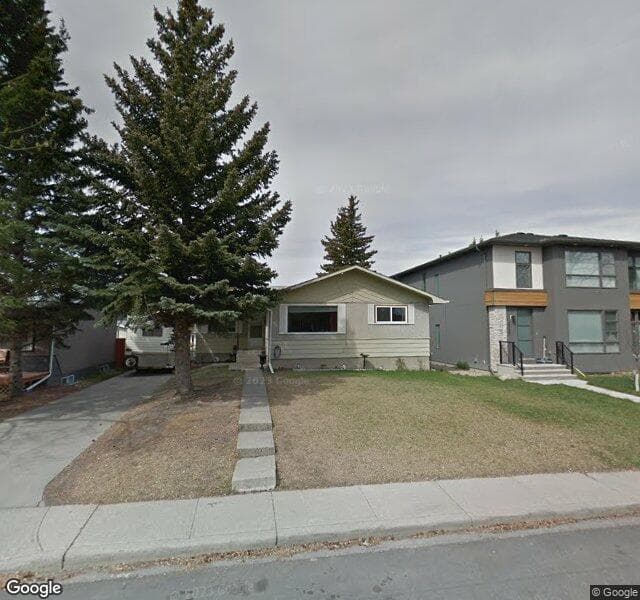 Street view of 3711 41 Street SW, Calgary