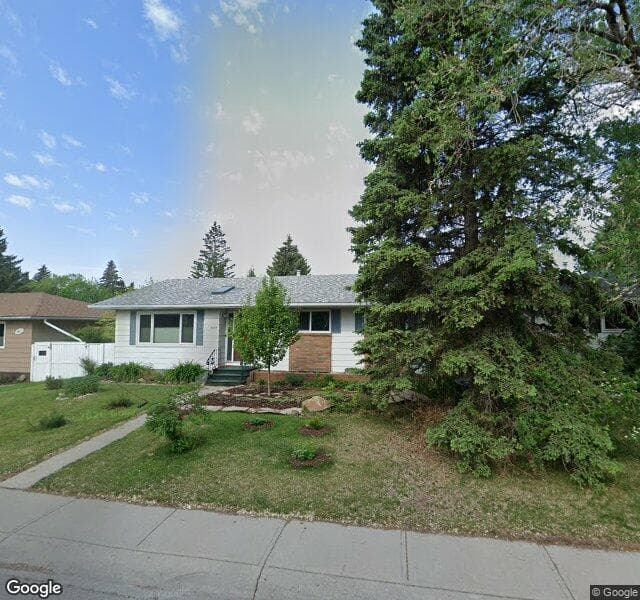 Street view of 5019 48 Street NW, Calgary