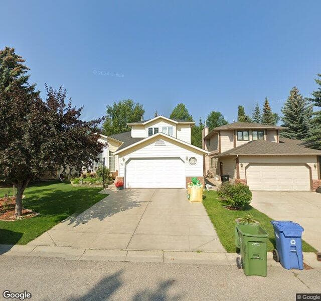 Street view of 94 Evergreen Terrace SW, Calgary