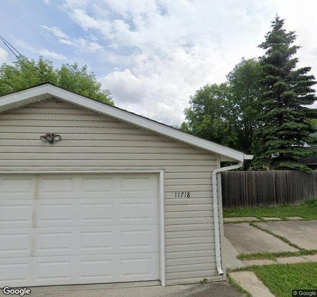 Street view of 11718 129 Street NW, Edmonton