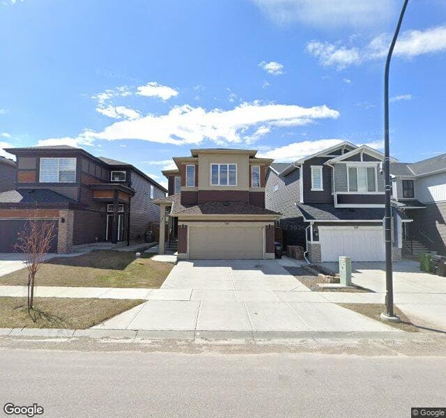 Street view of 545 Livingston Hill NE, Calgary