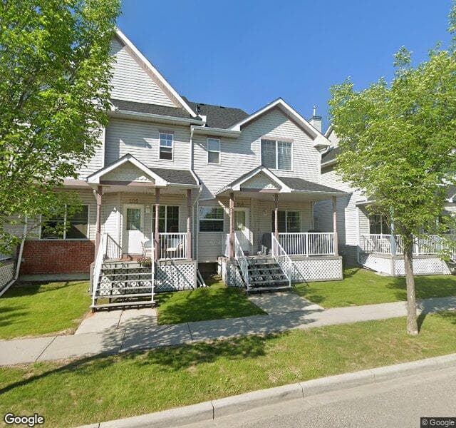 Street view of 208 Prestwick Landing SE, Calgary