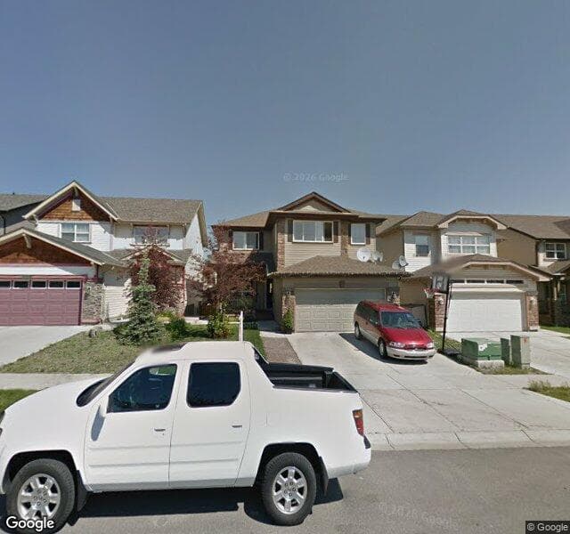 Street view of 566 Panamount Boulevard NW, Calgary