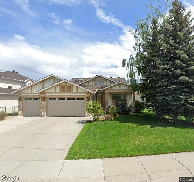 Street view of 66 Chaparral Cove SE, Calgary