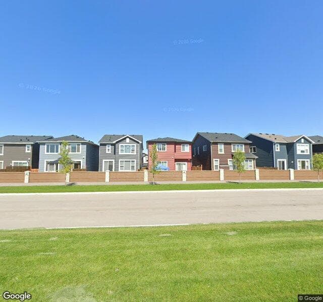 Street view of 74 Amblehurst Way NW, Calgary
