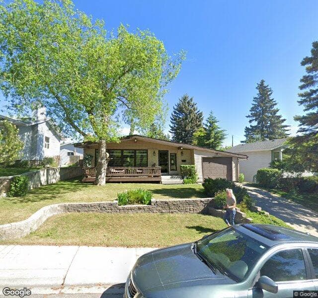 Street view of 7720 Hunterslea Crescent NW, Calgary