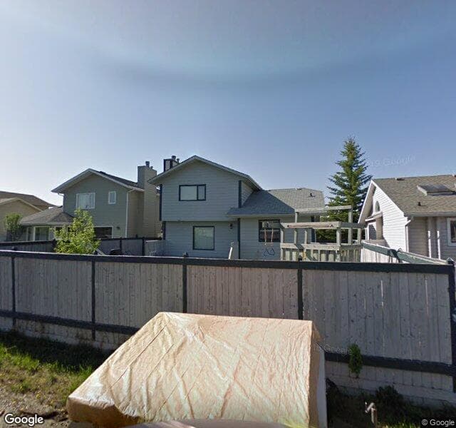 Street view of 93 Sunvista Close SE, Calgary