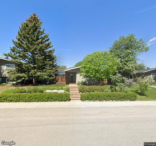 Street view of 5727 Ladbrooke Drive SW, Calgary