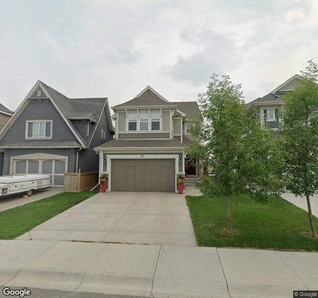 Street view of 55 Mahogany Park SE, Calgary