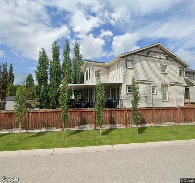 Street view of 15 Chaparral Valley Grove SE, Calgary