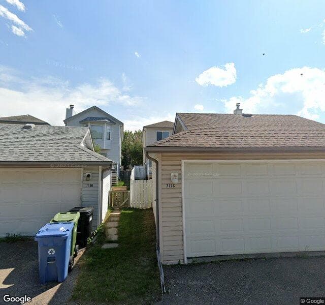Street view of 7176 Sierra Morena Boulevard SW, Calgary