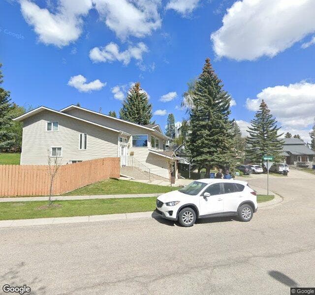 Street view of 123 Hawksbrow Mews NW, Calgary