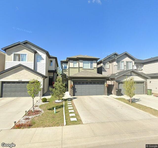 Street view of 22278 99A Avenue NW, Edmonton