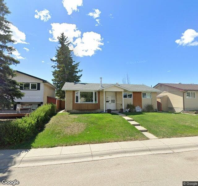 Street view of 243 Huntridge Road NE, Calgary
