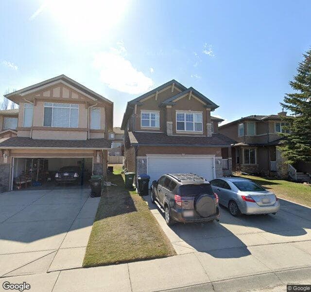 Street view of 197 Panamount Green NW, Calgary