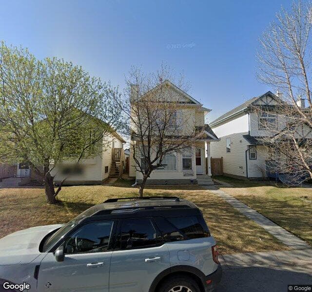 Street view of 160 Coverton Close NE, Calgary