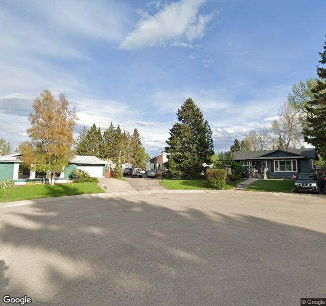 Street view of 114 Oakmoor Place SW, Calgary