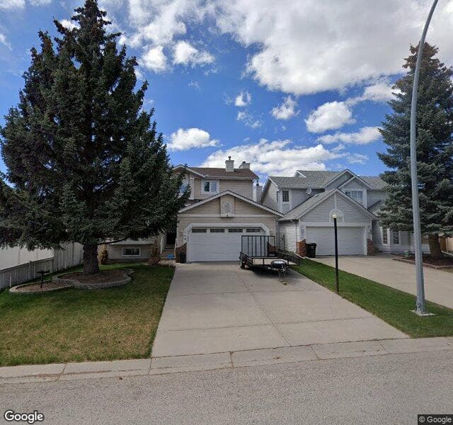 Street view of 148 Hawktree Green NW, Calgary