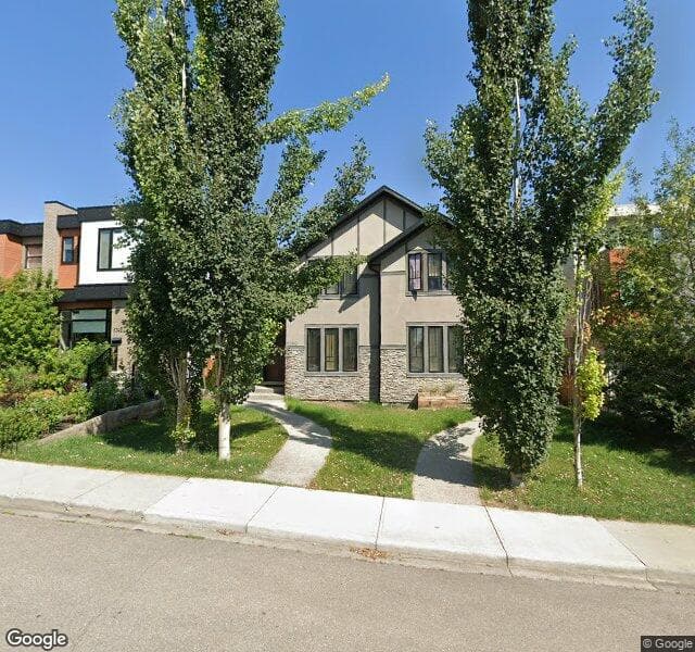 Street view of 1740 37 Avenue SW, Calgary