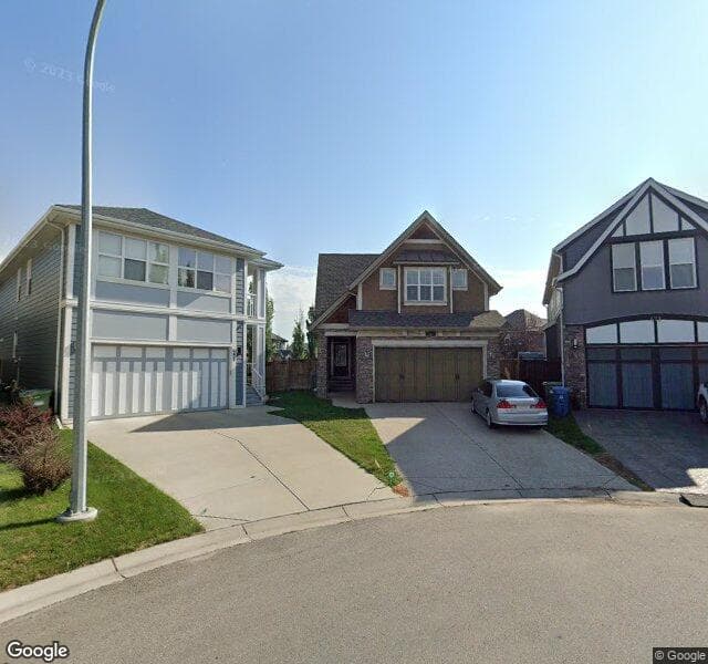 Street view of 477 Mahogany Court SE, Calgary