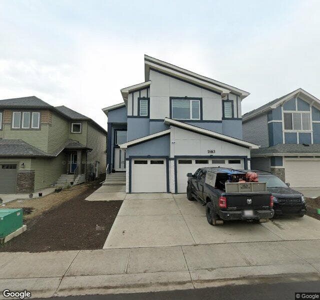 Street view of 1663 12 Street NW, Edmonton