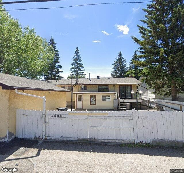 Street view of 4804 40 Avenue NW, Calgary