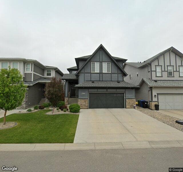 Street view of 244 Cranbrook Circle SE, Calgary