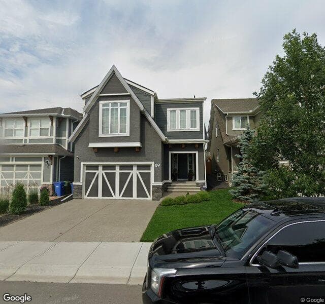 Street view of 89 Masters Way SE, Calgary