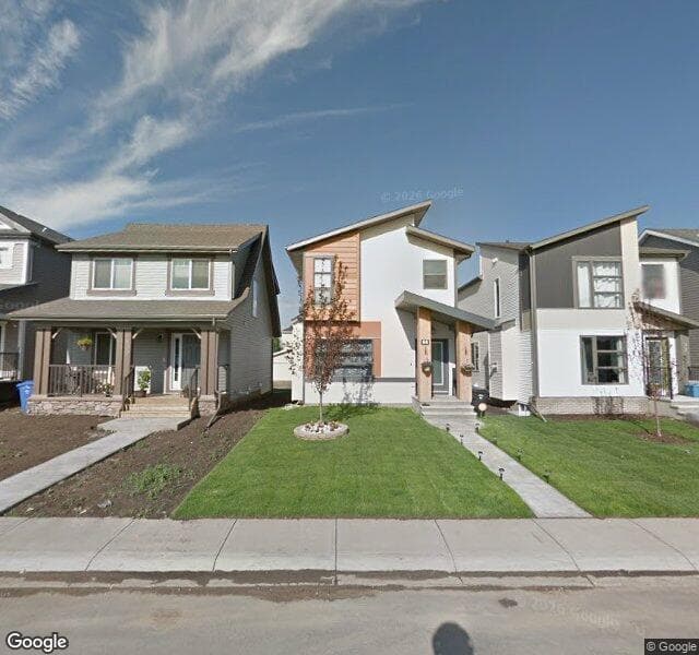 Street view of 96 Copperpond Parade SE, Calgary