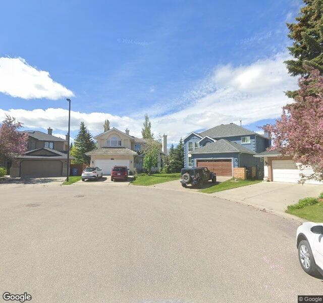 Street view of 232 Mount Sparrowhawk Place SE, Calgary
