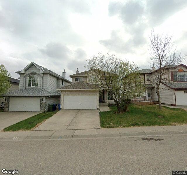 Street view of 32 Hidden Ranch Crescent NW, Calgary
