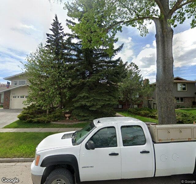 Street view of 14323 Parkland Boulevard SE, Calgary