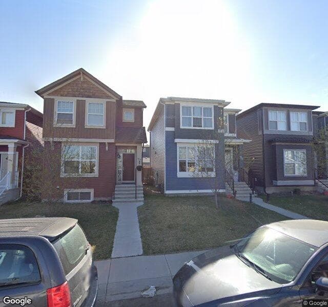 Street view of 96 Evansborough Way NW, Calgary