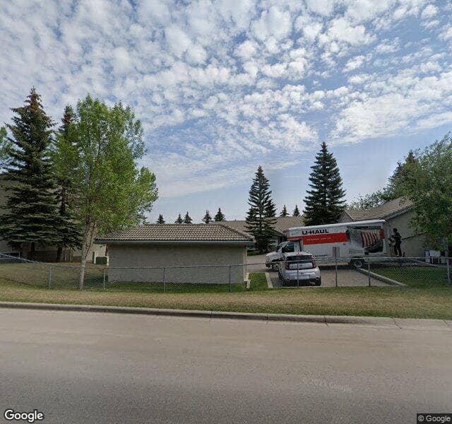 Street view of 28-5790 Patina Drive SW, Calgary