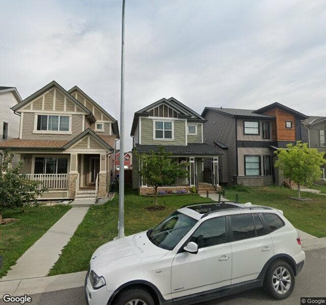 Street view of 28 Copperpond Avenue SE, Calgary