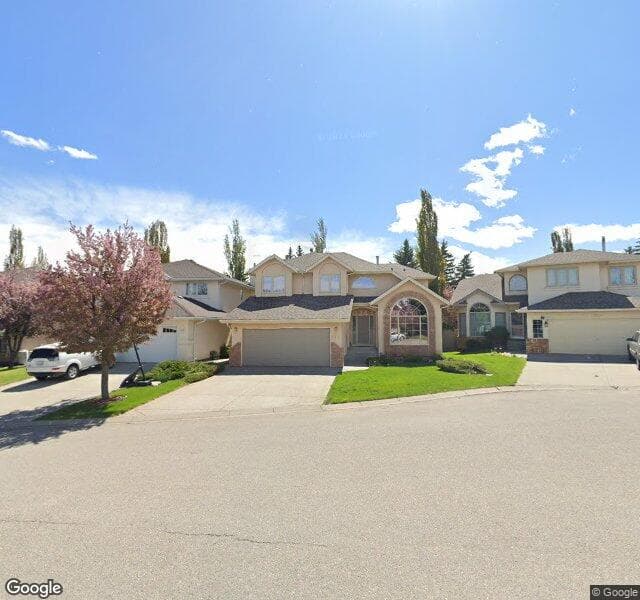Street view of 216 Mount Sparrowhawk Place SE, Calgary