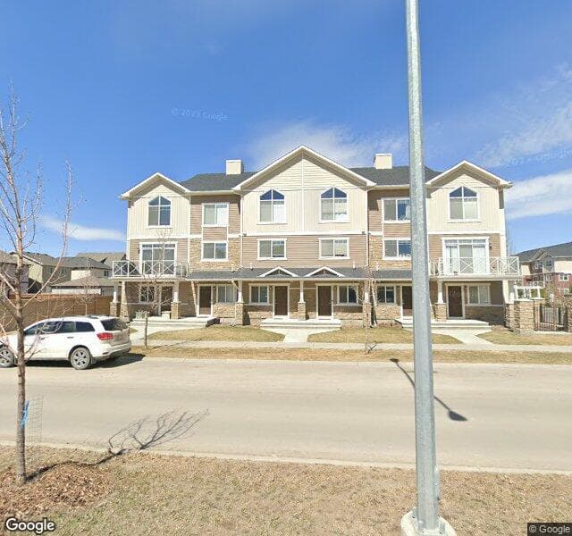 Street view of 58 Skyview Ranch Avenue NE, Calgary