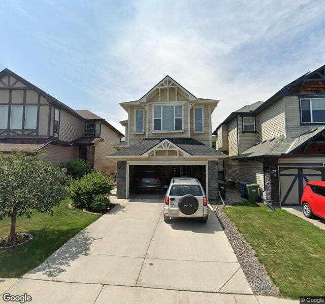 Street view of 98 Brightonwoods Green SE, Calgary