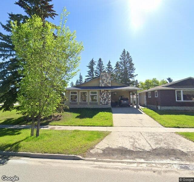 Street view of 10504 Oakfield Drive SW, Calgary