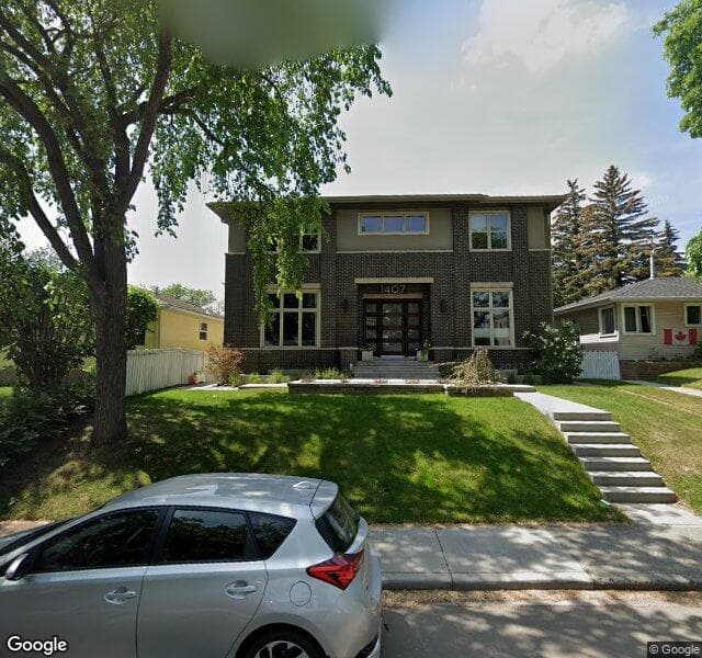 Street view of 1407 Windsor Street NW, Calgary