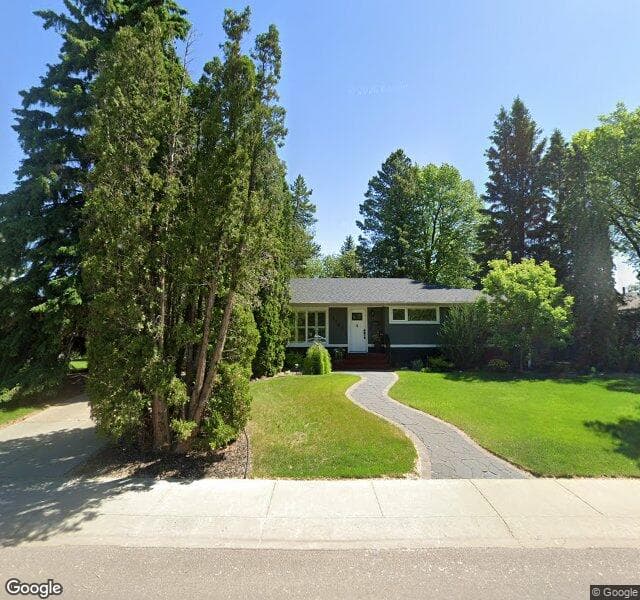 Street view of 7305 154 Street NW, Edmonton