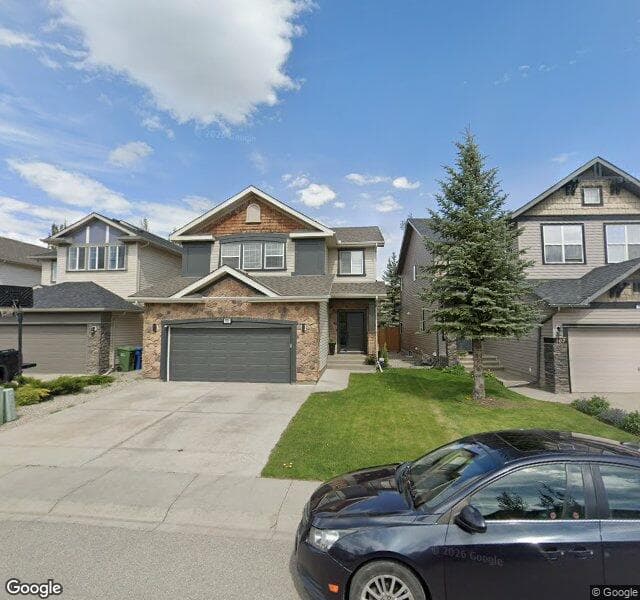 Street view of 311 Chaparral Ravine View SE, Calgary