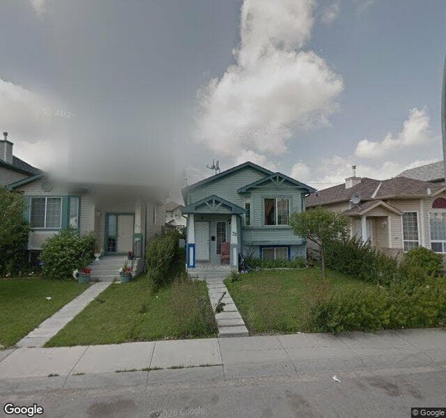 Street view of 33 Martinvalley Place NE, Calgary