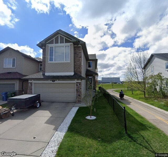 Street view of 53 Eversyde Street SW, Calgary