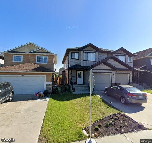 Street view of 5980 167C Avenue NW, Edmonton
