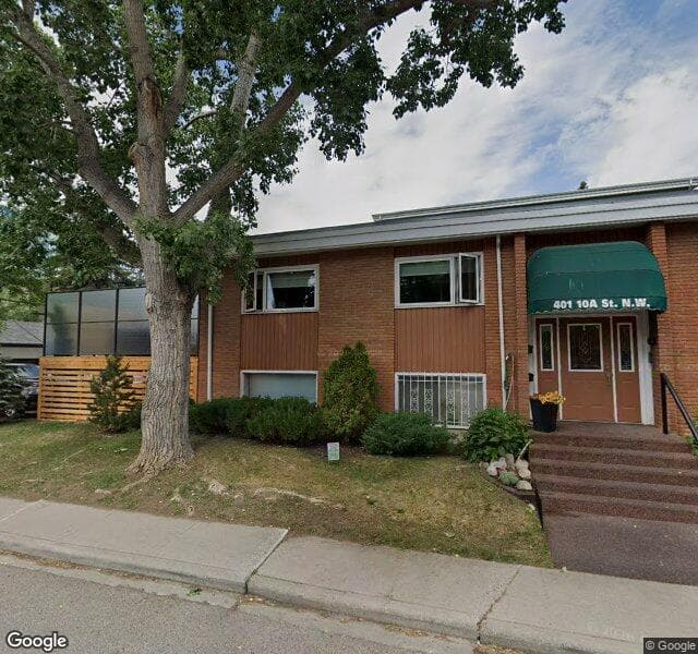 Street view of 401 10A Street NW, Calgary