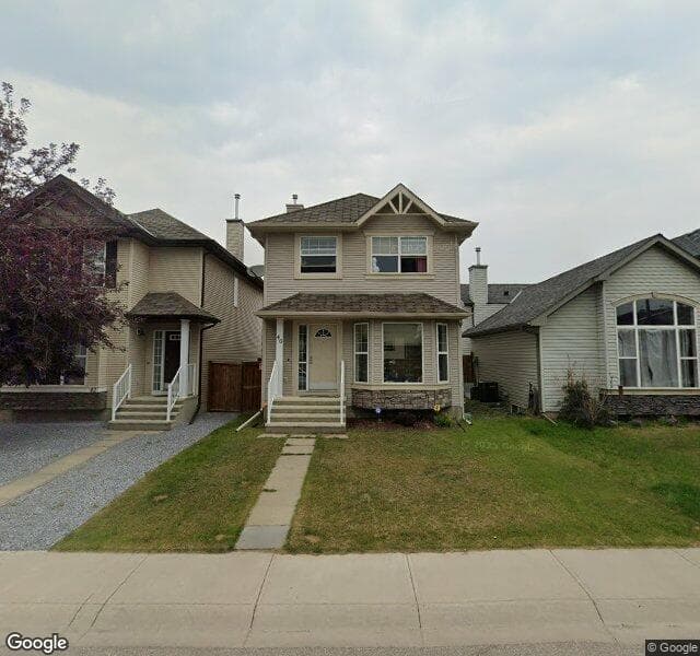 Street view of 46 Cranberry Close SE, Calgary