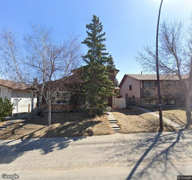 Street view of 8318 Berkley Road NW, Calgary